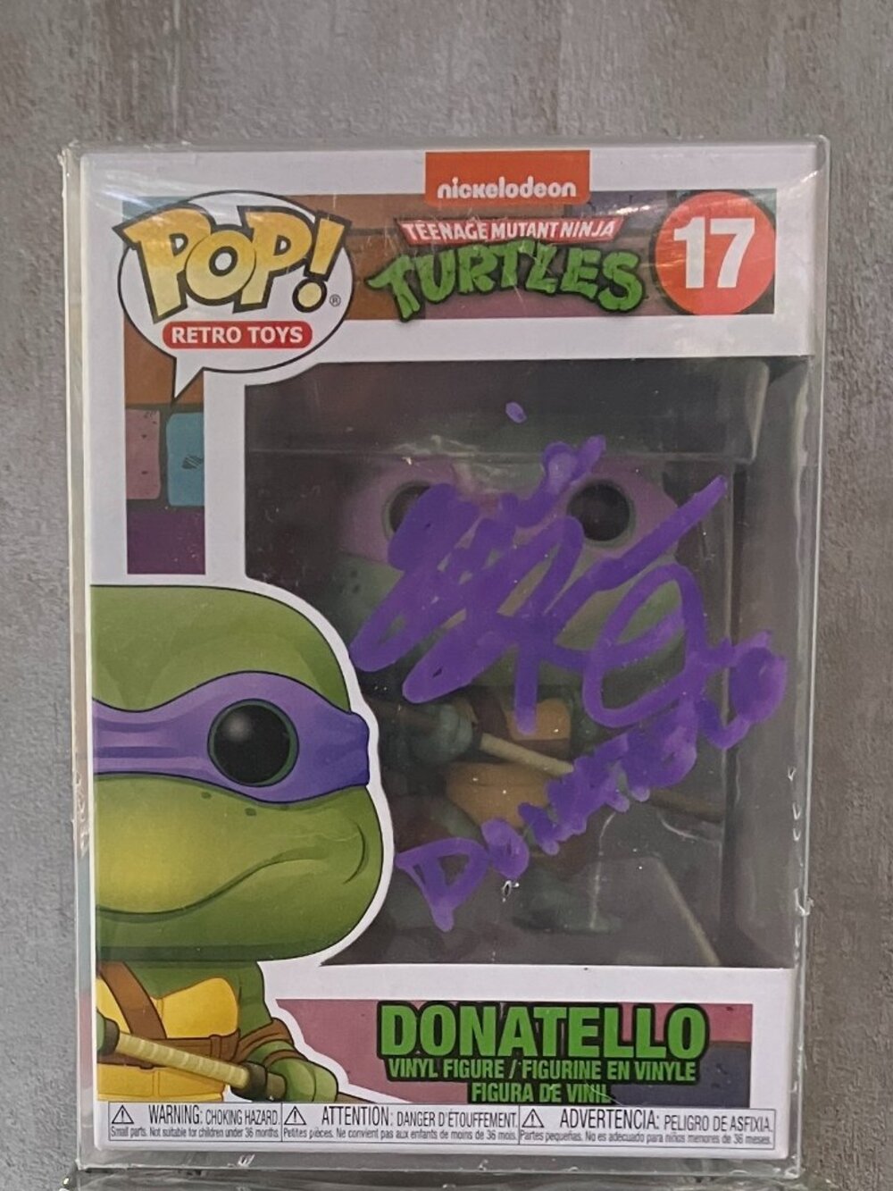 Donatello (TMNT) Funko Pop - Ernie Reyes Jr. Autographed